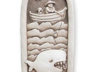 Carruth Gone Fishing 4.75×9.5×1.25 in