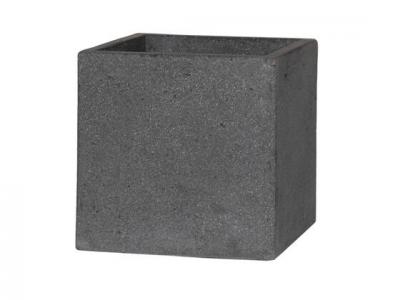 Block Pot Laterite Grey Md 15.75"x15.75"x15.75"