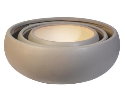 Succulent Bowl Matte Grey 8.25"x4.25"