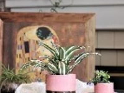Jewel Cache Pot Pot Rose Sm 3"x3"
