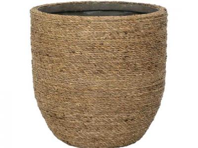 Cody Pot Straw Grass Md 10.24"x10.63"