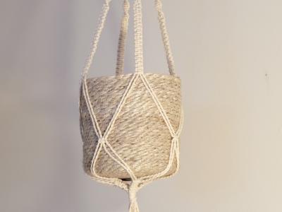 Hanger Macrame Cotton Natural 45"