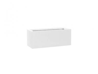 Balcony Pot Matte White Sm 19.69"x7.87"x7.87"