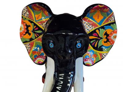 Elephant Talavera Ball Figure Talavera 28"Lx22"Wx19"H
